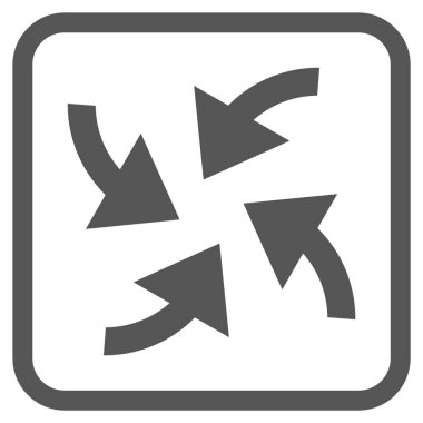 Siklon oklar bir çerçeve içinde simge vektör