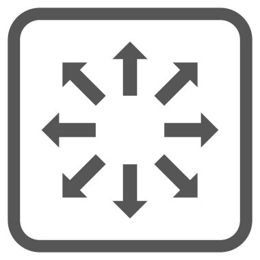 Oklar vektör simgesi bir çerçeve içinde patlayabilir