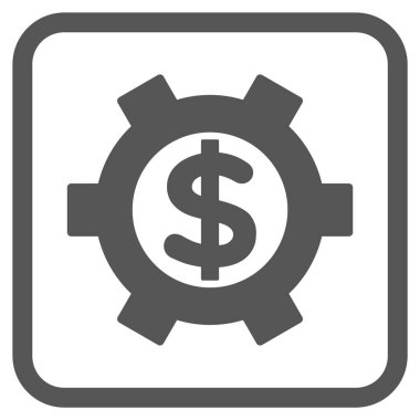 Mali Ayarlar vektör simgesi bir çerçeve içinde