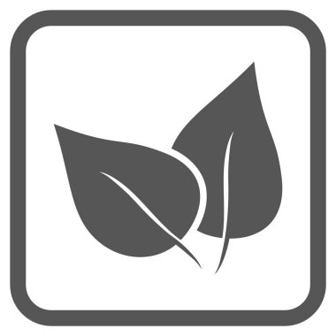 Flora Bitki vektör simgesi bir çerçeve içinde