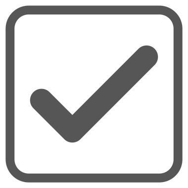 Tamam vektör simgesi bir çerçeve içinde