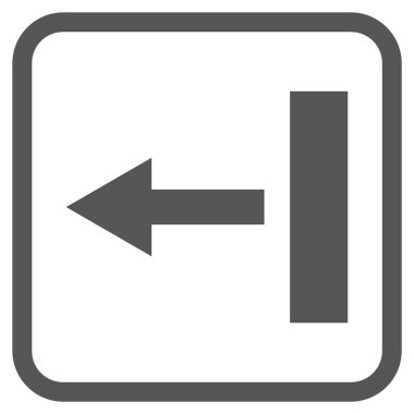 Sol vektör simgesi bir çerçevede çekin