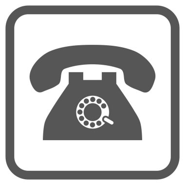 Nabız telefon vektör simgesi bir çerçeve içinde