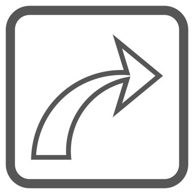 Vektör simgesi bir çerçeve içinde Yinele