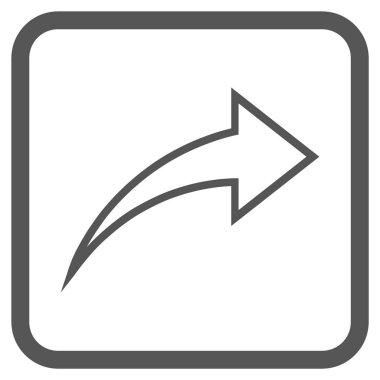 Vektör simgesi bir çerçeve içinde Yinele