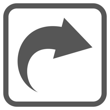 Vektör simgesi bir çerçeve içinde Yinele