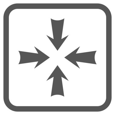 Oklar vektör simgesi bir çerçeve içinde azaltmak