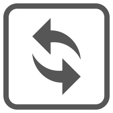 Vektör simgesi bir çerçeve içinde yenileme