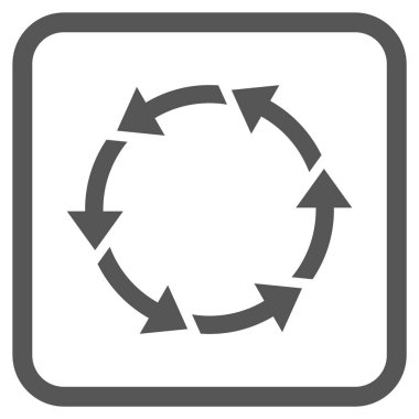 Bir çerçeve içinde CCW vektör simge döndürmek