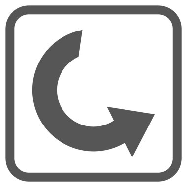 Bir çerçeve içinde CCW vektör simge döndürmek