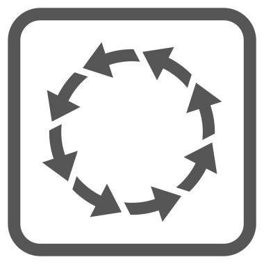 Bir çerçeve içinde CCW vektör simge döndürmek