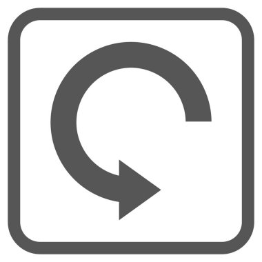 Doğru vektör simgesi bir çerçeve içinde döndürme