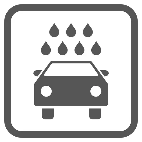 Автомобільний душ Векторна піктограма в кадрі — стоковий вектор