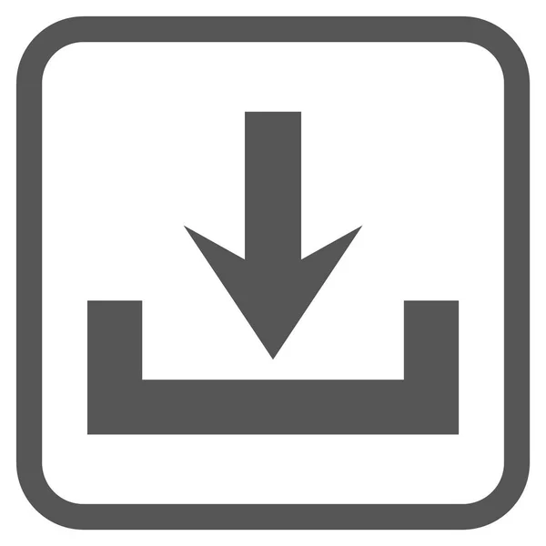 Downloads Vektor-Symbol in einem Rahmen — Stockvektor