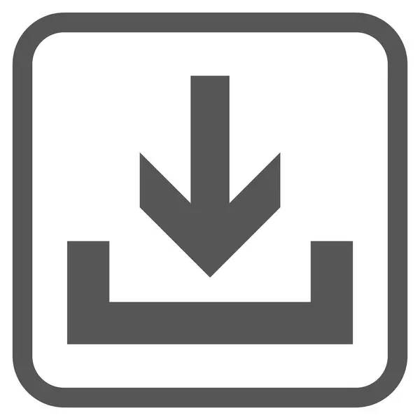 Downloads Vektor-Symbol in einem Rahmen — Stockvektor