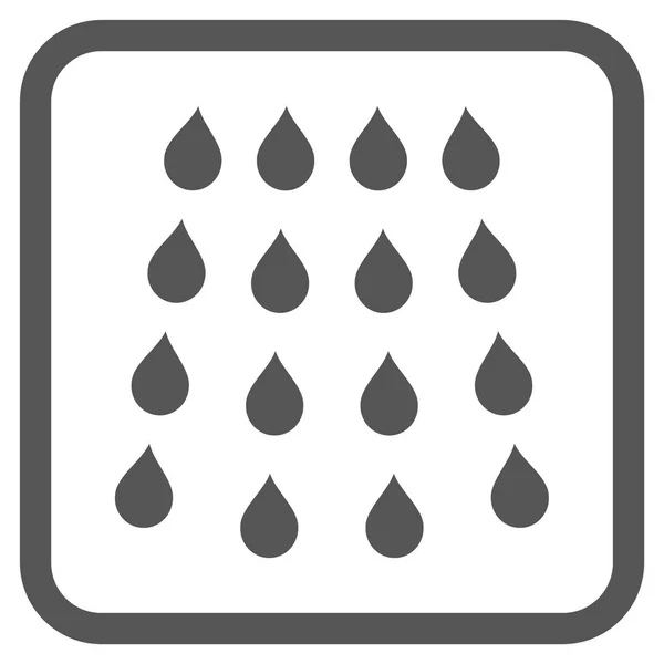 Gotas Vector icono en un marco — Archivo Imágenes Vectoriales