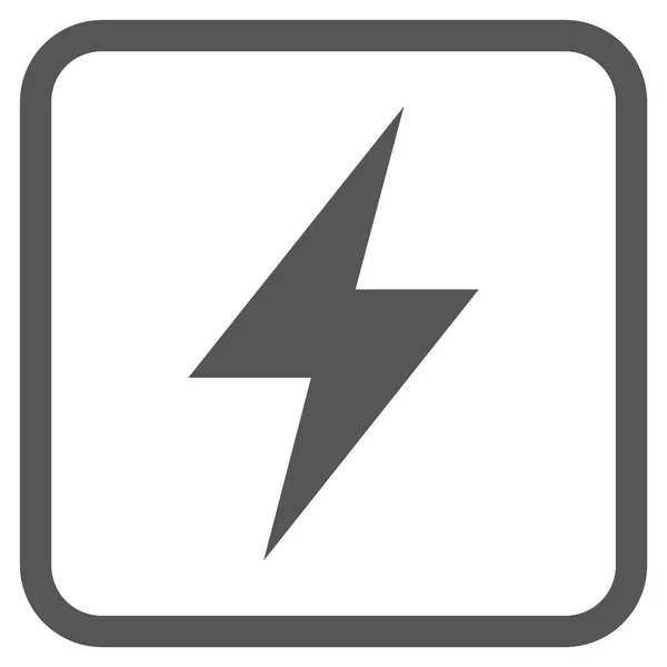 Elektrische Strike Vector Icon In een Frame — Stockvector