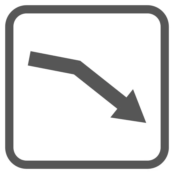 Selhat Trend vektorové ikony v rámečku — Stockový vektor