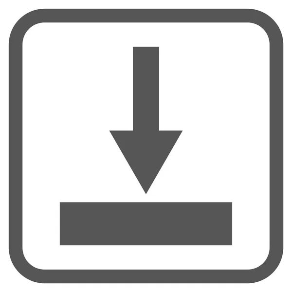 Mover icono inferior del vector en un marco — Vector de stock