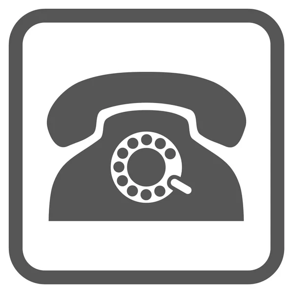 Pulse telefon wektor ikona w ramce — Wektor stockowy