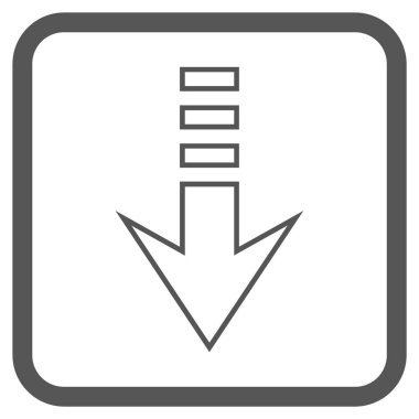 Vektör simgesi bir çerçeve içinde gönderin