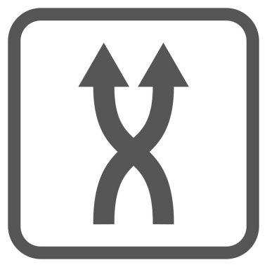 Vektör simge yukarı okları bir çerçevede shuffle