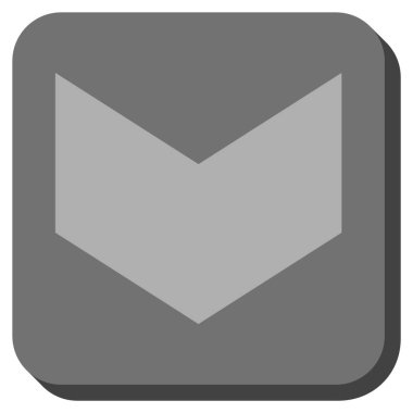 Yuvarlatılmış Kare vektör simgesi aşağı yön