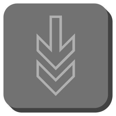 Yuvarlatılmış Kare vektör simgesi aşağı yön