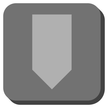 Yuvarlatılmış Kare vektör simgesi aşağı yön