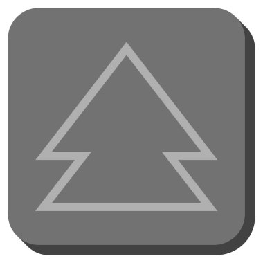 Yön yukarı yuvarlak kare vektör simgesi