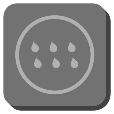 Damla yuvarlatılmış kare vektör simgesi