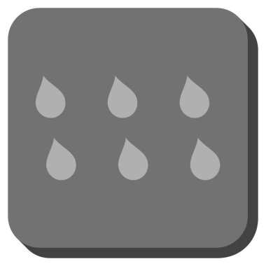 Damla yuvarlatılmış kare vektör simgesi