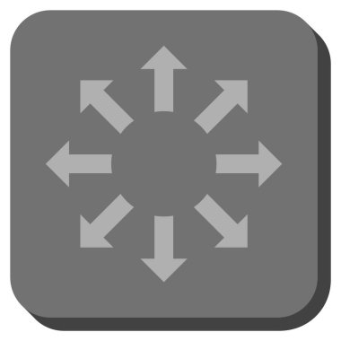 Oklar yuvarlatılmış kare vektör simgesini genişletin