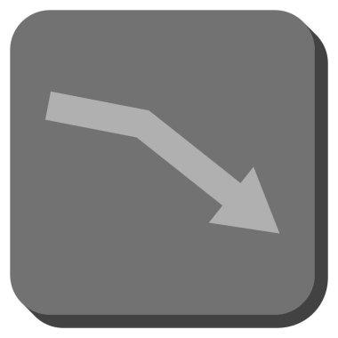 Trend yuvarlatılmış kare vektör simge başarısız