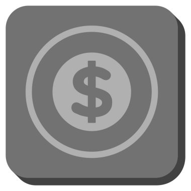 Finans yuvarlatılmış kare vektör simgesi