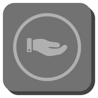 El yuvarlatılmış kare vektör simgesi