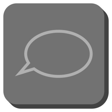 İpucu bulut yuvarlak kare vektör simgesi