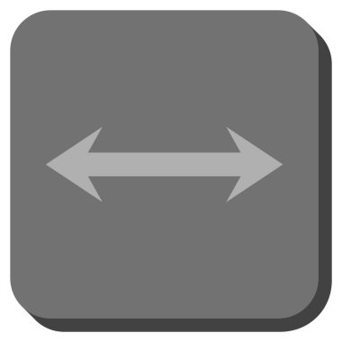 Yatay Flip yuvarlak kare vektör simgesi