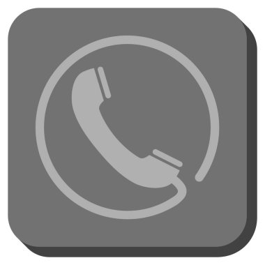 Yuvarlatılmış Kare vektör simge telefon