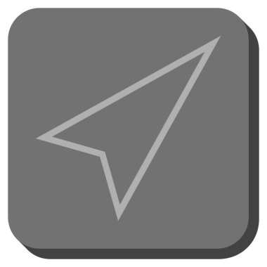 İşaretçi şu kadar kare vektör simge yuvarlak