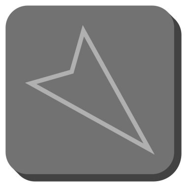 İşaretçiyi yuvarlatılmış kare vektör simgesi aşağı