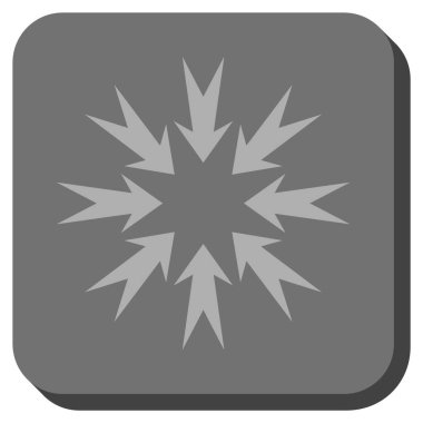 Basınç okları yuvarlak kare vektör simgesi