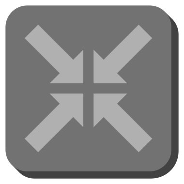 Basınç okları yuvarlak kare vektör simgesi