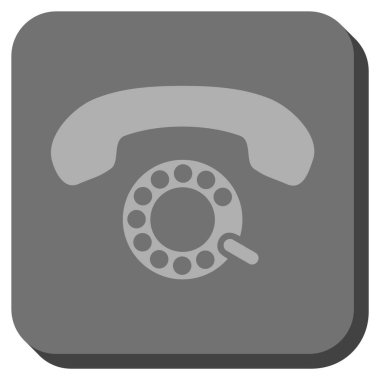 Darbeli aramayı yuvarlatılmış kare vektör simgesi