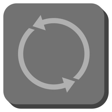 Geri dönüşüm yuvarlatılmış kare vektör simgesi