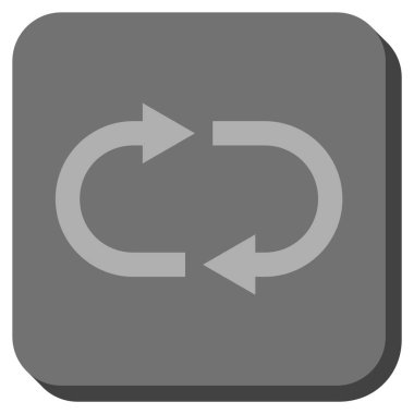 Geri dönüşüm yuvarlatılmış kare vektör simgesi