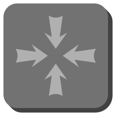 Oklar yuvarlatılmış kare vektör simge azaltmak