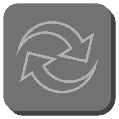 Oklar yuvarlatılmış kare vektör simge Yenile