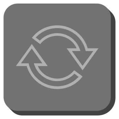 Oklar yuvarlatılmış kare vektör simge Yenile