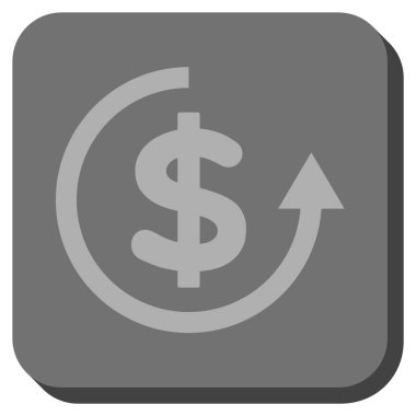 Yuvarlatılmış Kare vektör simge iade